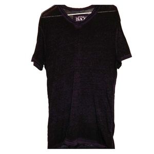 Dark purple buckle BKE black v-neck
